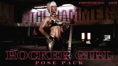 Rockergirl Pose Pack - Photomode and AMM  